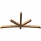 Ekena Millwork Alberta Smooth Timber Gable Bracket, Western Red Cedar, 84"W x 42"H x 3 1/2"D x 3 1/2"F, 12/12 Pitch GBW084X42X0404ALB00SWR - alternate 4